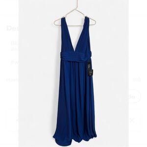 Lulu's Royal Blue Backless Dress